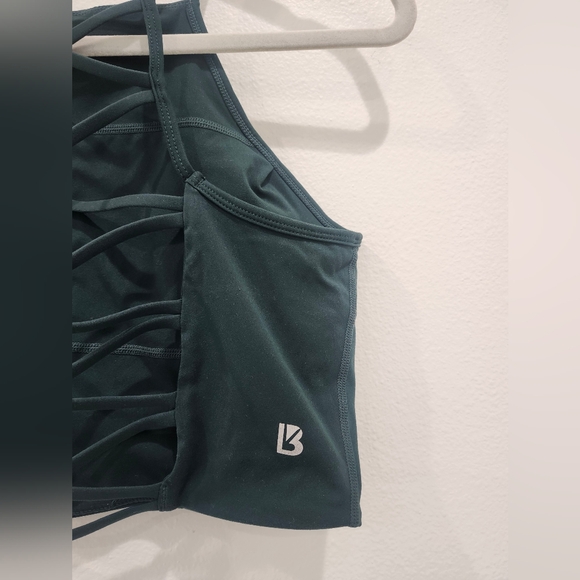 BUFFBUNNY COLLECTION SPORTS BRA SIZE LARGE HIGH NECK IVY CROP - Picture 6 of 7